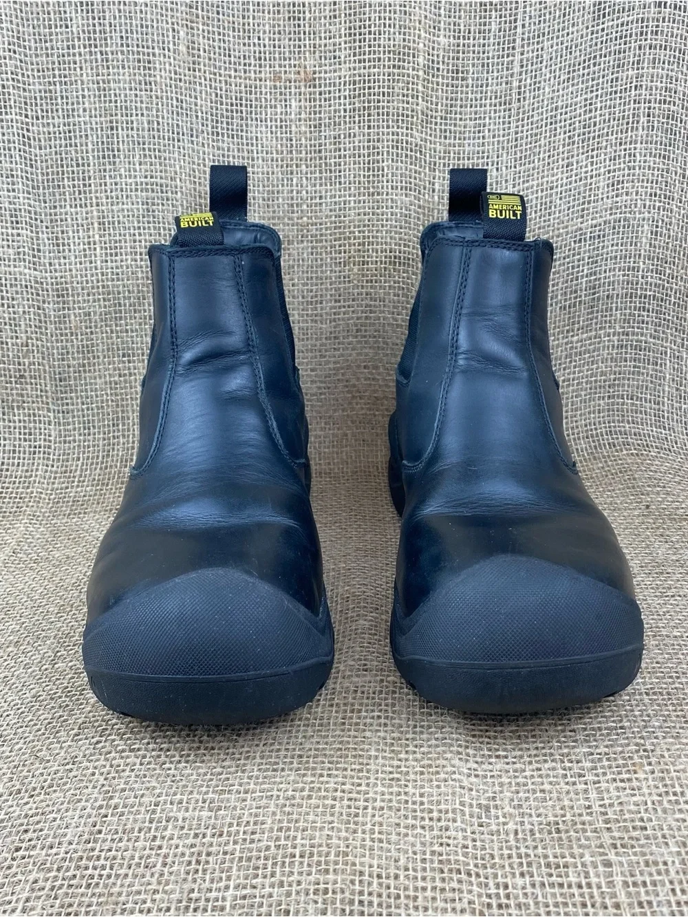 Keen Work Boot Mens 10 D Utility Black Waterproof Leather Carbon Toe Safety Slip